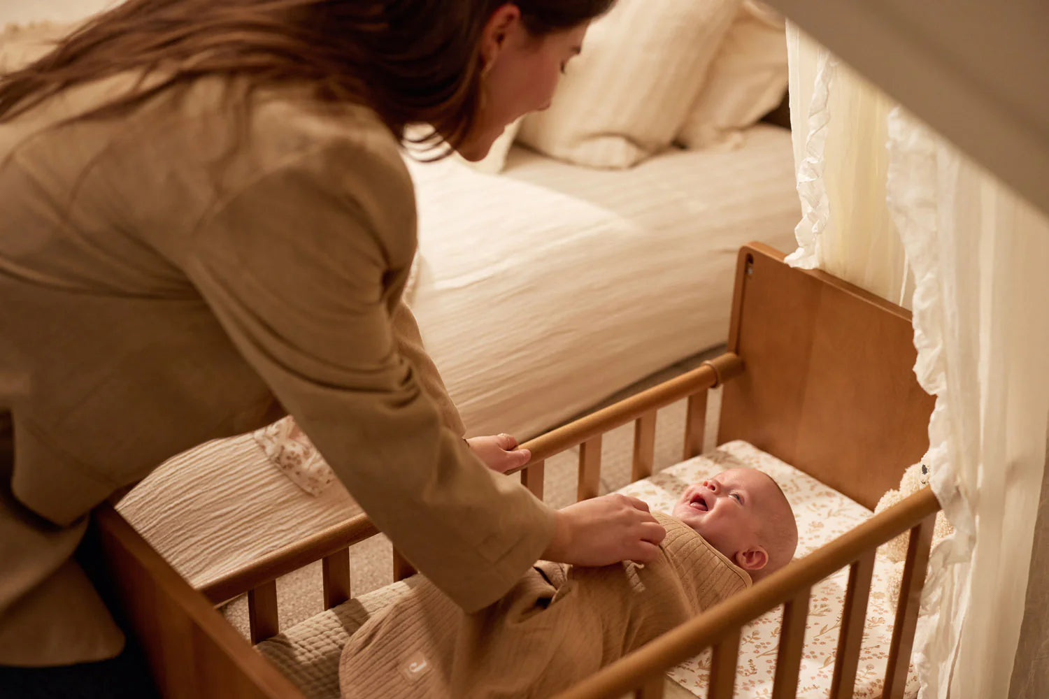 Gigoteuse d'emmaillotage - 0-3 Mois biscuit