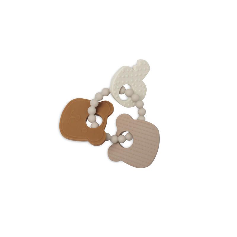 Anneau de Dentition Porte-clé En Silicone - JOLLEIN (2 couleurs)