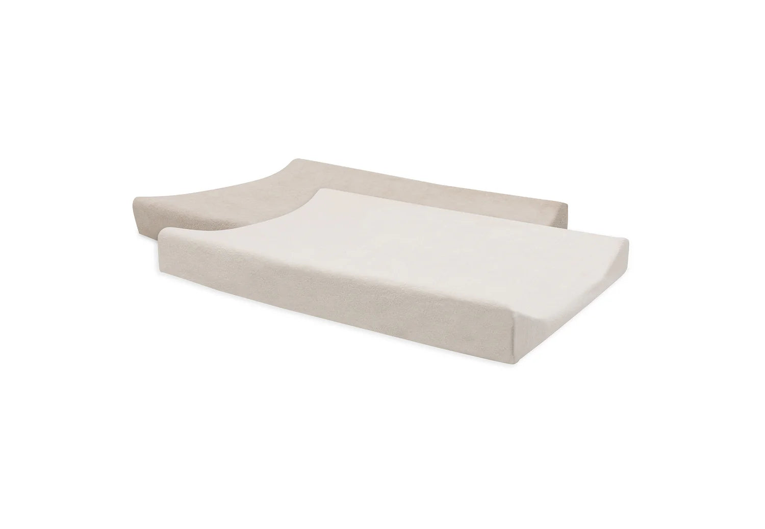lot de 2 housses de matelas à langer oatmeal/sand