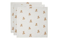 langes gaze de coton small 70x70cm - Teddy Bear - lot de 3