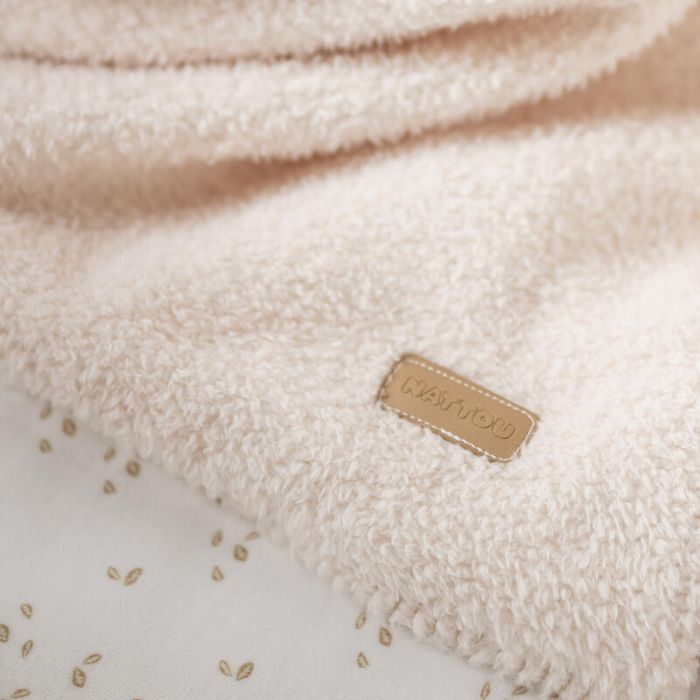 Couverture supersoft Teddy Bouclette 100x75cm - NATTOU (existe en 2 couleurs)