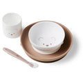 4-piece silicone lunch set - White Beige - NATTOU