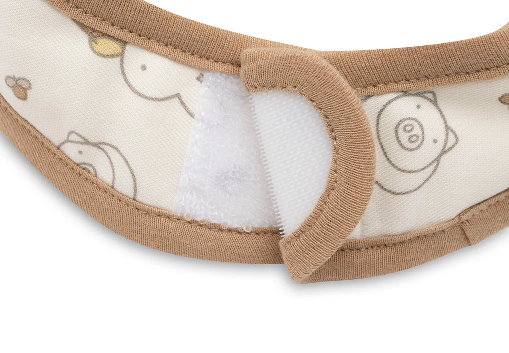 Lot de 5 bavoirs Jersey Imperméables - Miffy Family Farm - JOLLEIN
