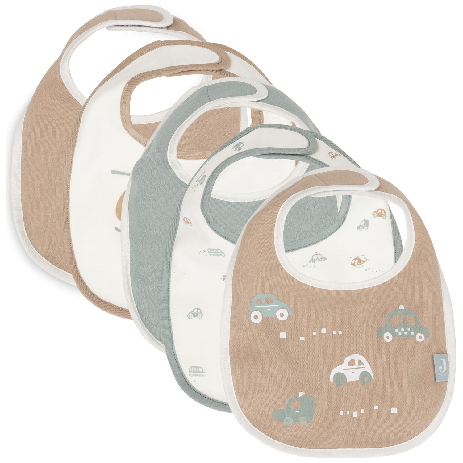 Lot de 5 bavoirs imperméables On the Go - JOLLEIN