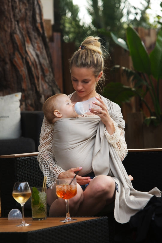 Echarpe tissée sans nœud OR BLANC