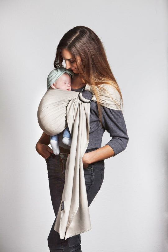 Echarpe tissée sans nœud OR BLANC