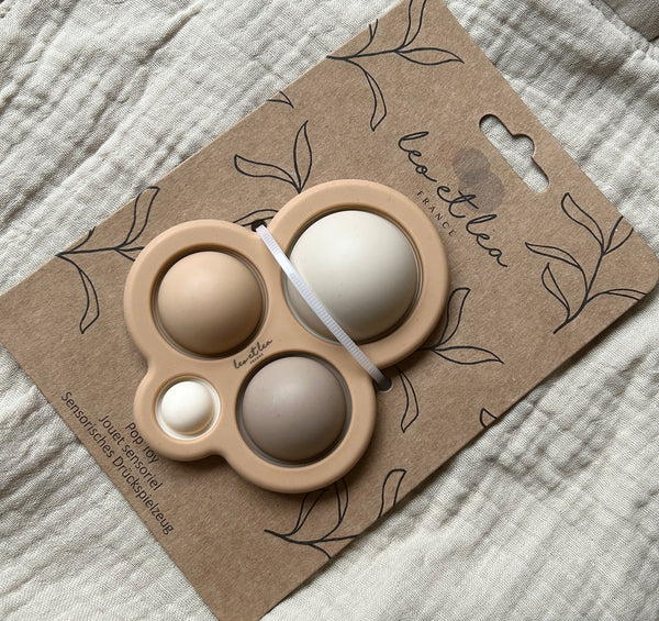 Jouet sensoriel Pop beige - LEO ET LEA