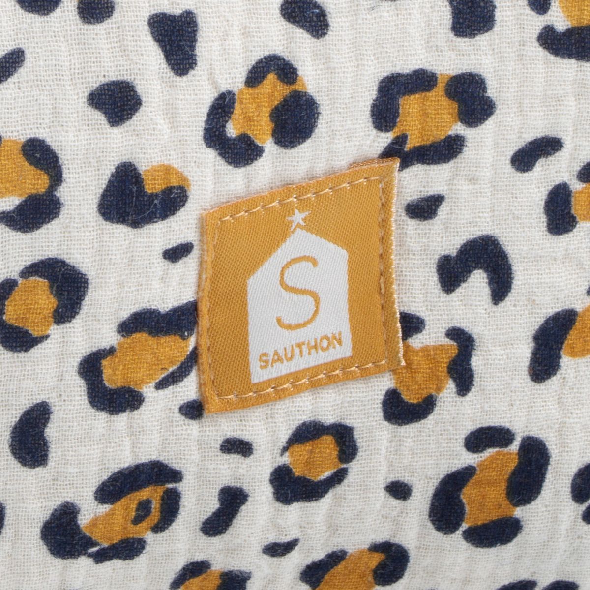 Trousse de toilette gaze de coton collection LEOPARD