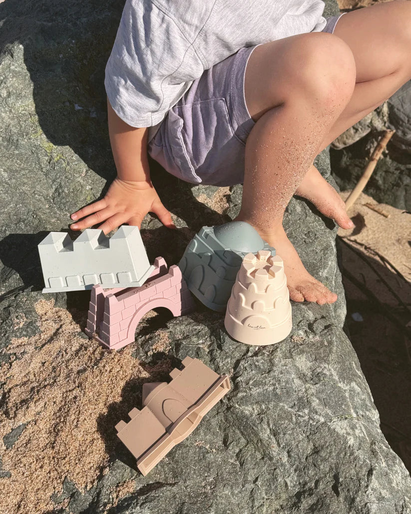 Set de plage Château, Soft Pastel - LEO ET LEA