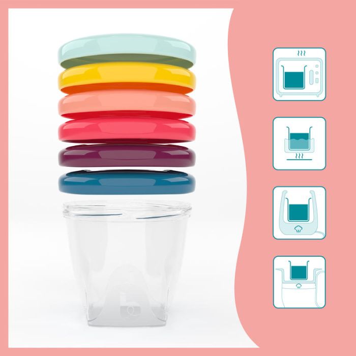 Babybols Kit Xxl : 12 bols + 3 cuillères  - BABYMOOV