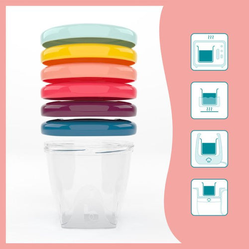 Babybols Kit Xxl : 12 bols + 3 cuillères  - BABYMOOV
