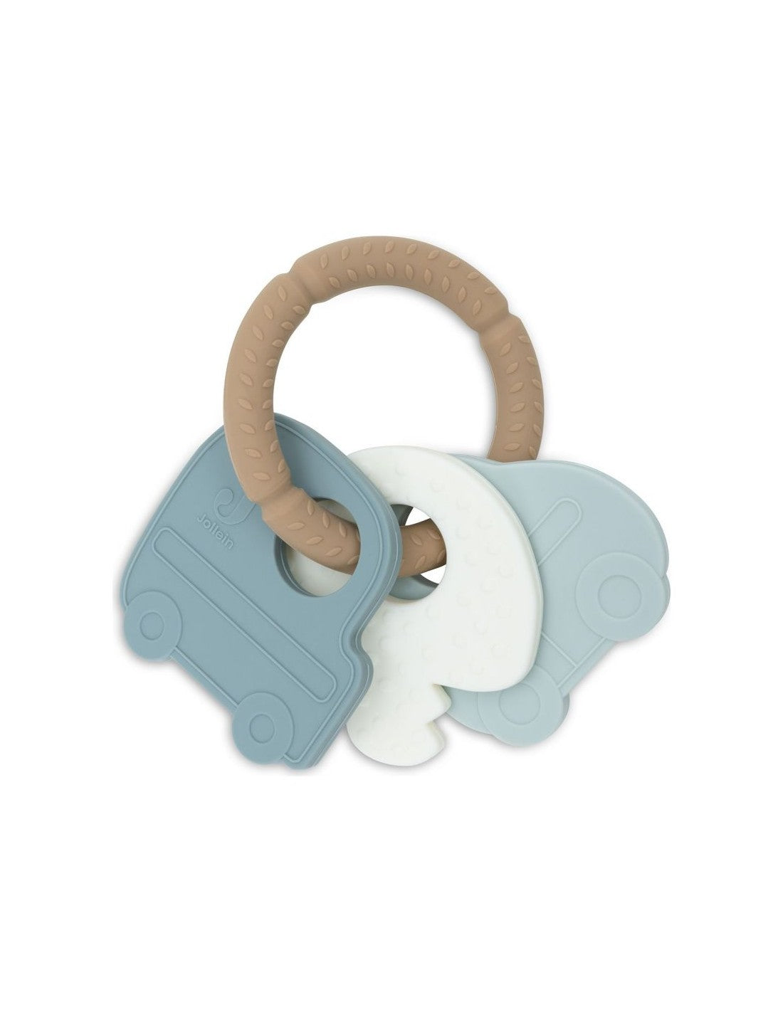 Anneau de Dentition Porte-clé En Silicone - JOLLEIN (2 couleurs)
