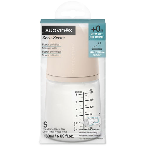 Biberon anti-colique Zerø.Zerø - SUAVINEX (existe en 3 débits)
