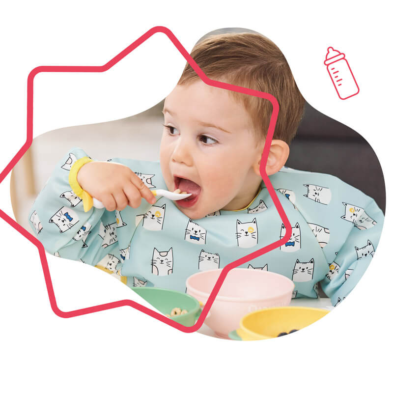 Lot de 2 couverts d'apprentissage flexibles - BADABULLE