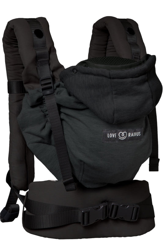 HoodieCarrier 2 Baby Carrier - Black Forest Love Radius