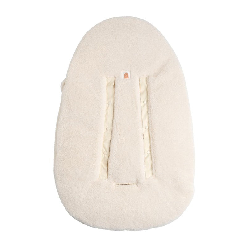 Nid d'ange bébé 5 attaches en sherpa et intérieur gaze de coton "Petit Chou"