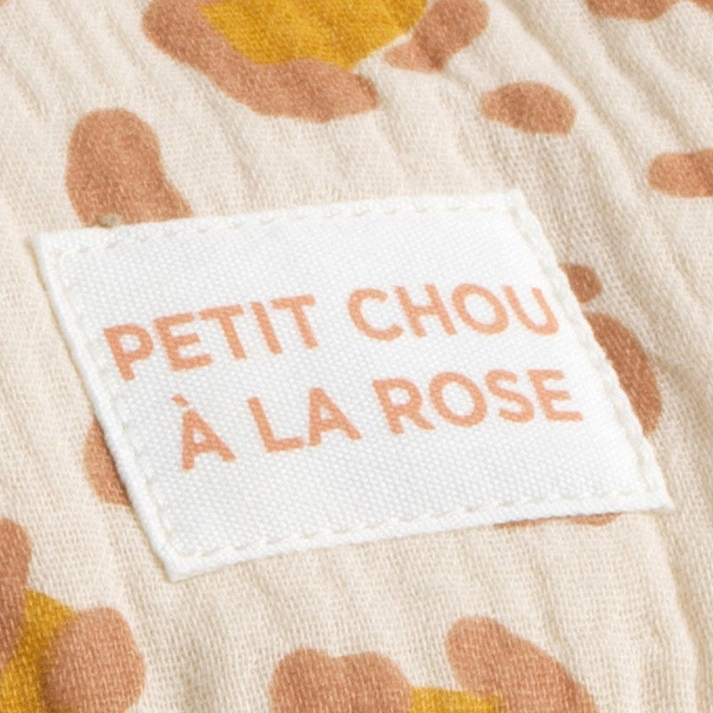 Sac à dos maternelle en gaze de coton léopard "Petit Chou"