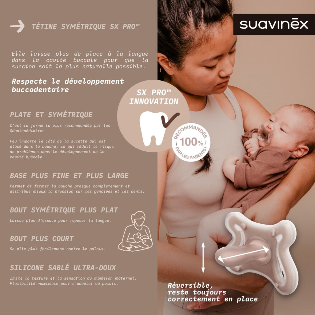 Sucette symétrique Zerø.Zerø Light - SUAVINEX (2 tailles)